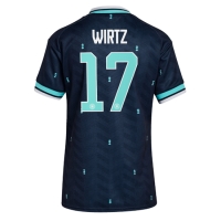Camiseta Alemania Florian Wirtz #17 Segunda Equipación Replica Mundial 2026 para mujer mangas cortas